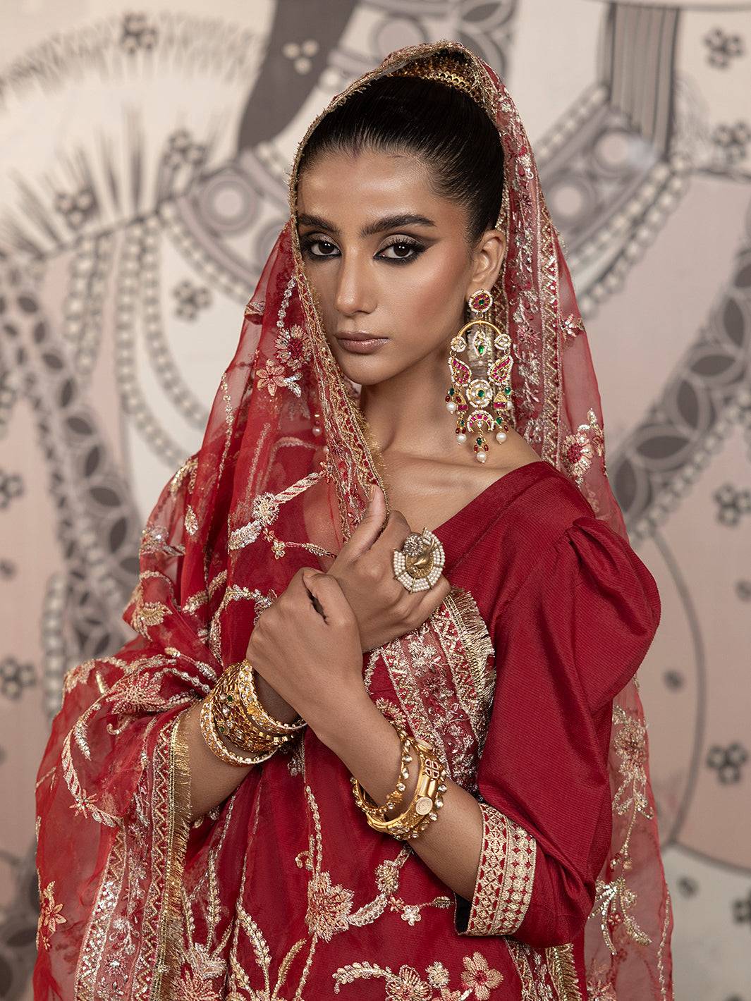 Hem Stitch | Raw Silk Edit 25 | Rose - Pakistani Designer Dress - by Hemstitch | Type: Ladies Clothes - 100% Original at Saira Sultan