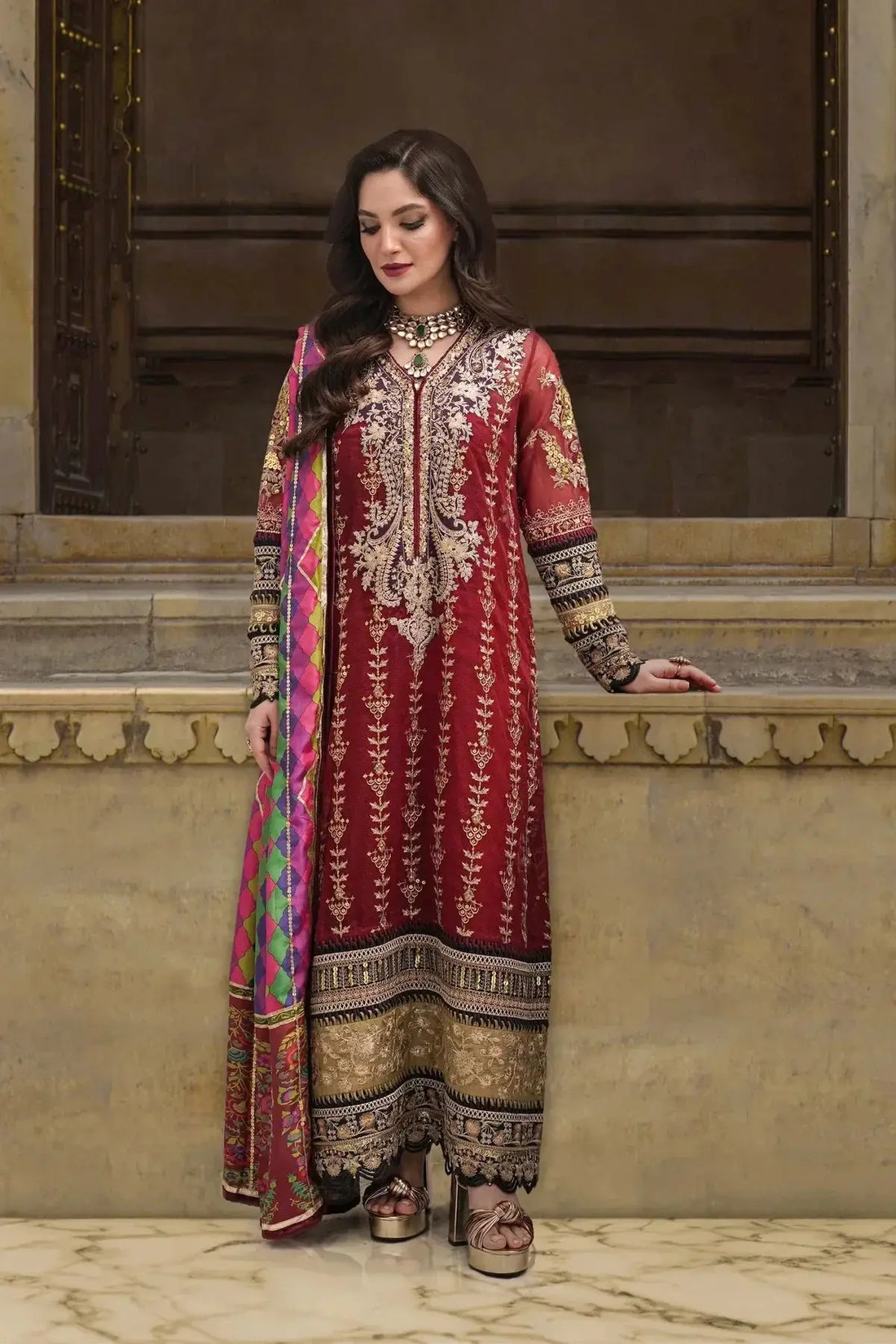 Sable Vogue | Festive Collection | FC-04 - Pakistani Designer Dress - by Sable Vogue | Type: Luxury - 100% Original at Saira Sultan