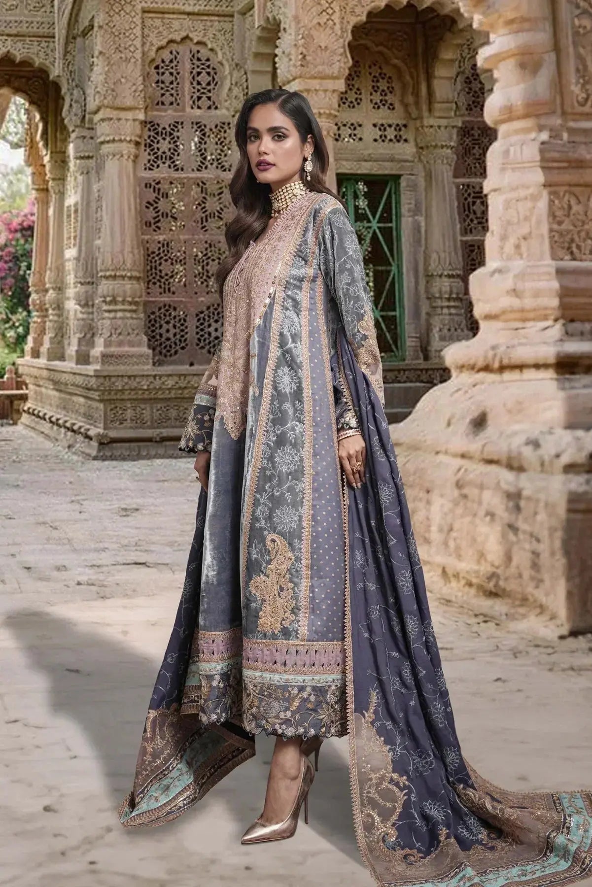 Sable Vogue | Festive Collection | FC-05 - Pakistani Designer Dress - by Sable Vogue | Type: Luxury - 100% Original at Saira Sultan