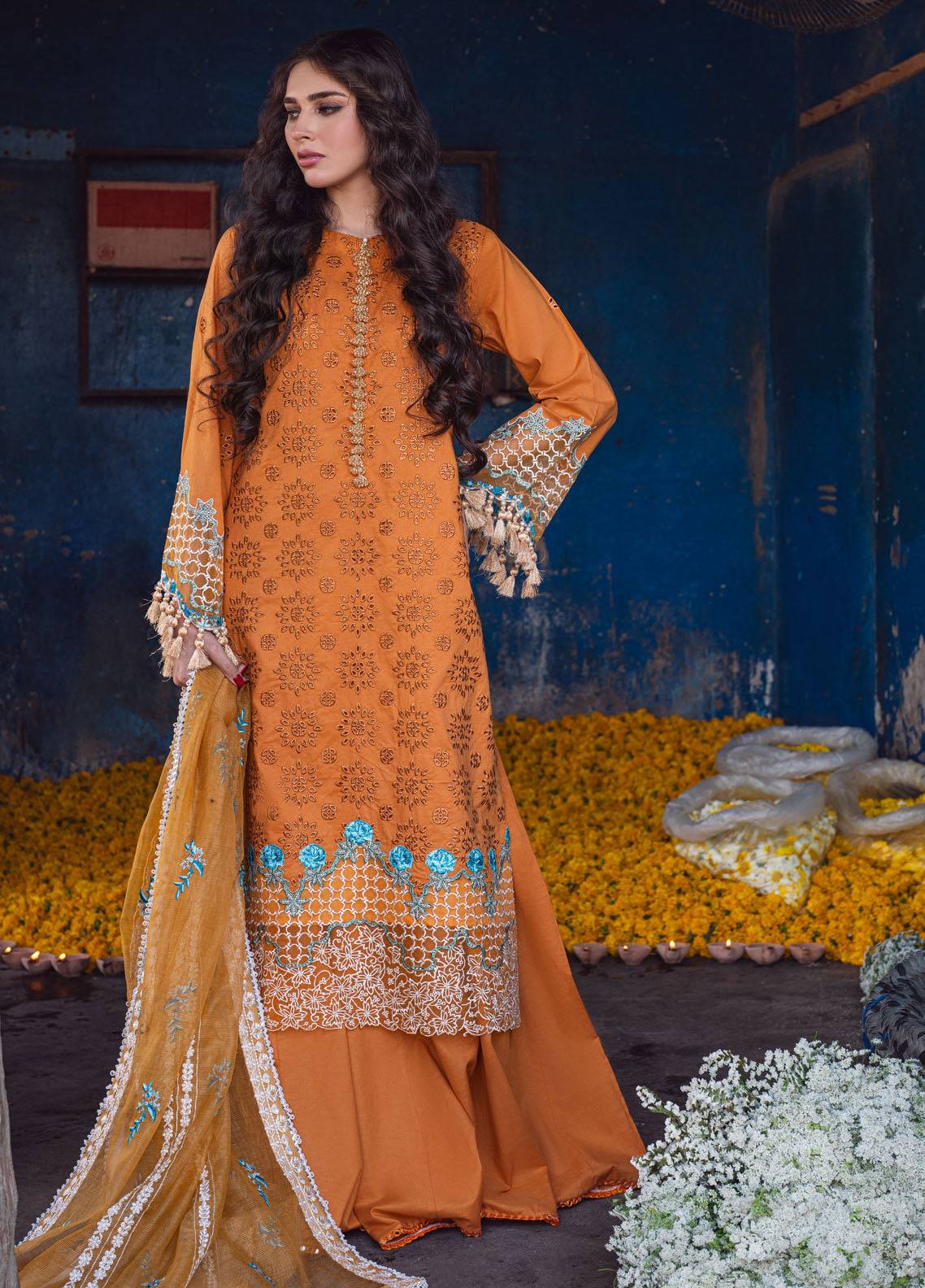 Sahane | Sahakari Chikankari Lawn Edit 24 | Mashal - Pakistani Designer Dress - by Sahane | Type: Luxury - 100% Original at Saira Sultan