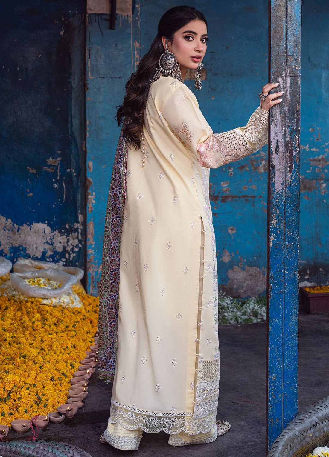 Sahane | Sahakari Chikankari Lawn Edit 24 | Zeenat - Pakistani Designer Dress - by Sahane | Type: Luxury - 100% Original at Saira Sultan
