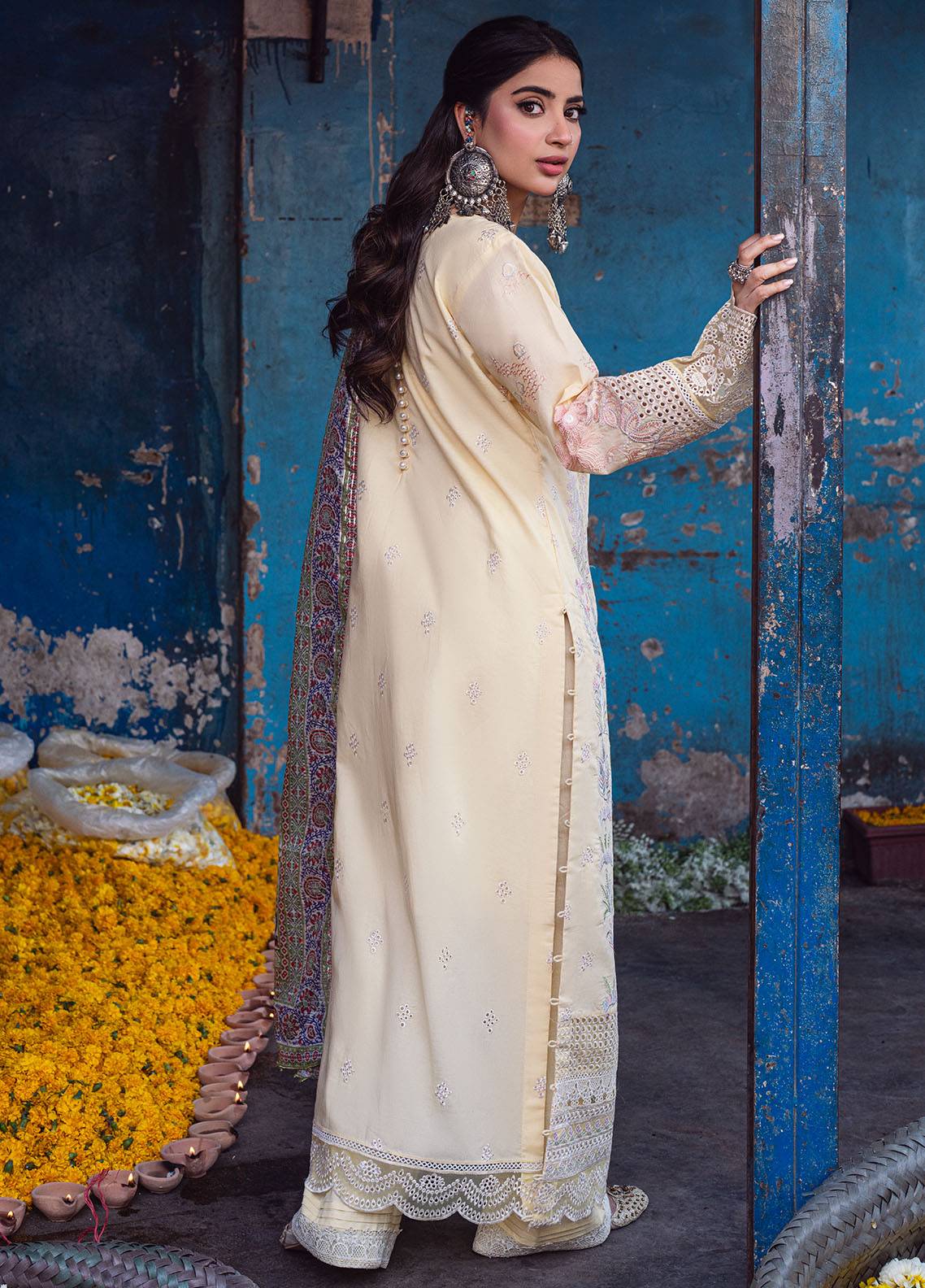 Sahane | Sahakari Chikankari Lawn Edit 24 | Zeenat - Pakistani Designer Dress - by Sahane | Type: Luxury - 100% Original at Saira Sultan