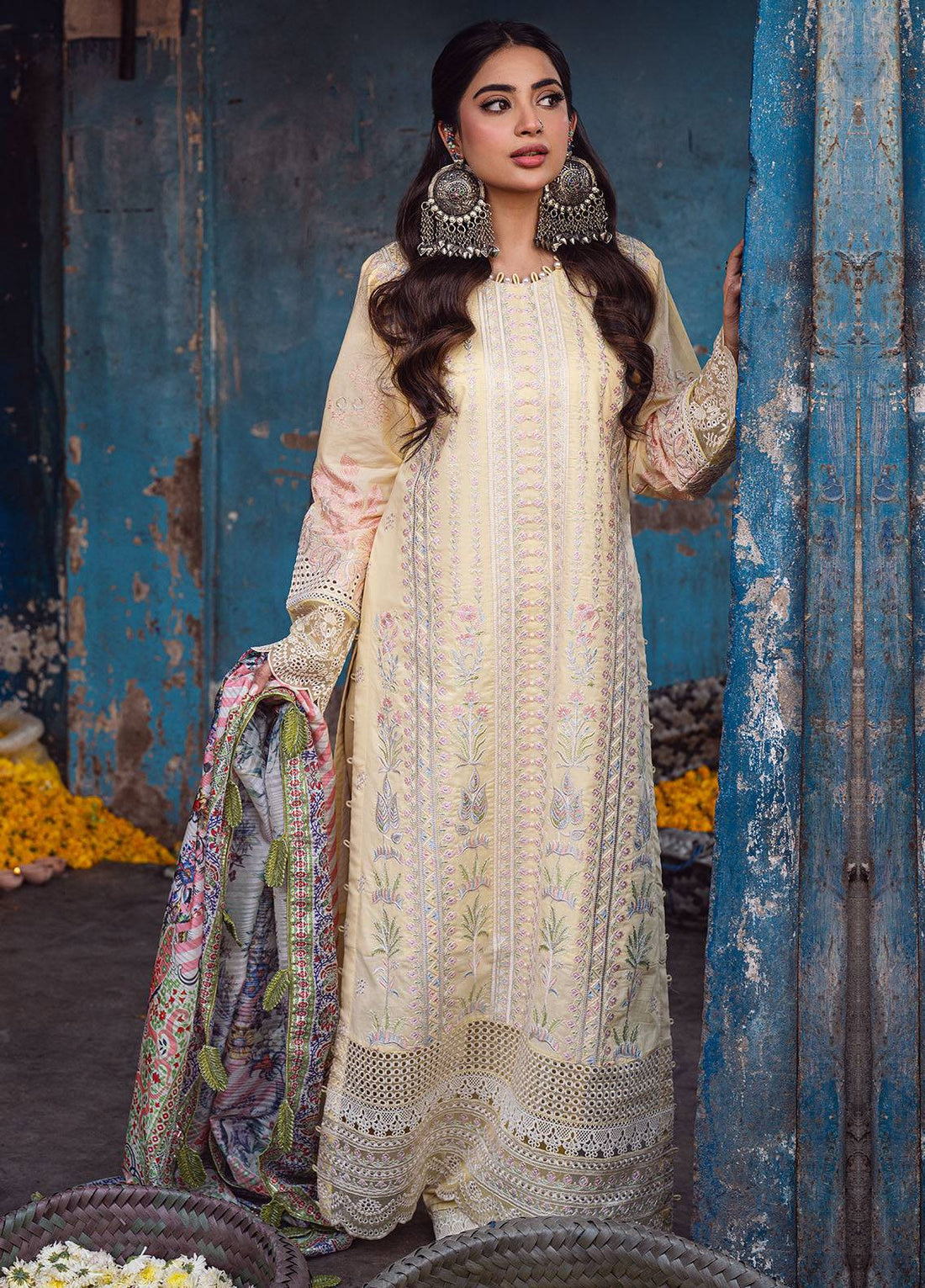 Sahane | Sahakari Chikankari Lawn Edit 24 | Zeenat - Pakistani Designer Dress - by Sahane | Type: Luxury - 100% Original at Saira Sultan