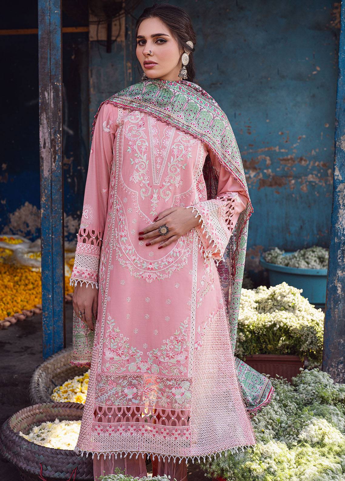 Sahane | Sahakari Chikankari Lawn Edit 24 | Mohini - Pakistani Designer Dress - by Sahane | Type: Luxury - 100% Original at Saira Sultan