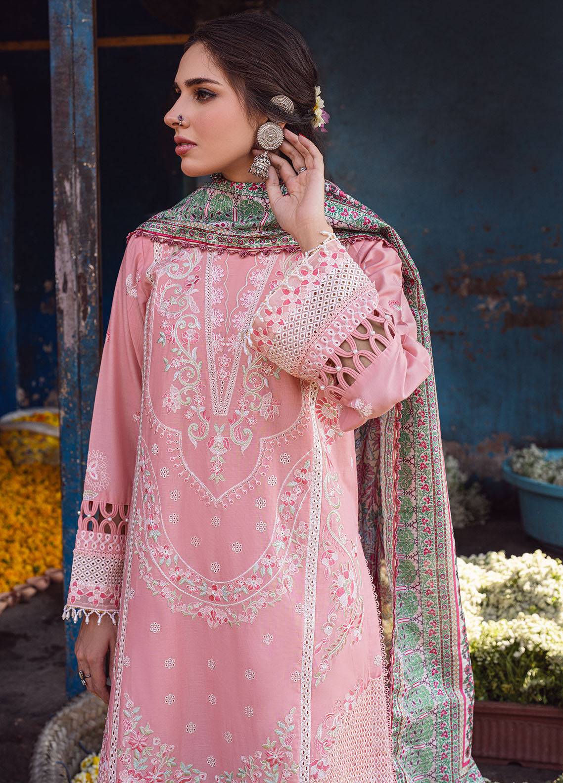 Sahane | Sahakari Chikankari Lawn Edit 24 | Mohini - Pakistani Designer Dress - by Sahane | Type: Luxury - 100% Original at Saira Sultan