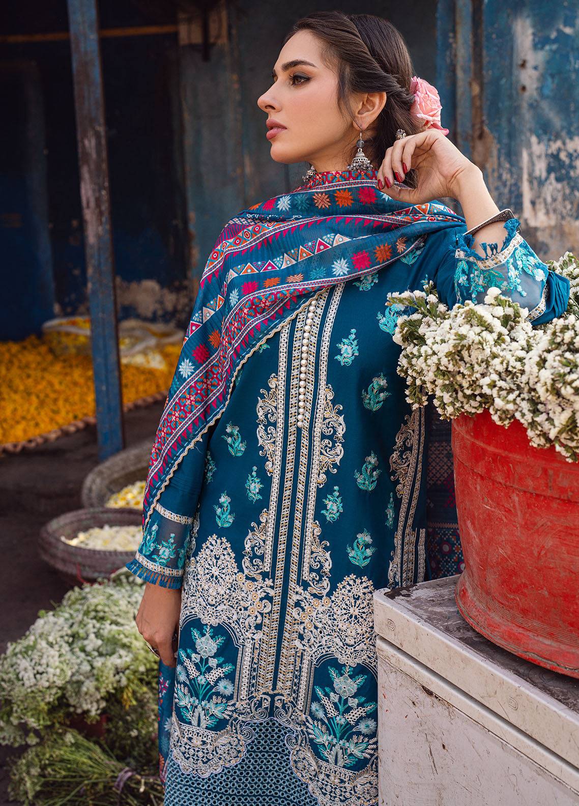 Sahane | Sahakari Chikankari Lawn Edit 24 | Gulzaar - Pakistani Designer Dress - by Sahane | Type: Formal - 100% Original at Saira Sultan