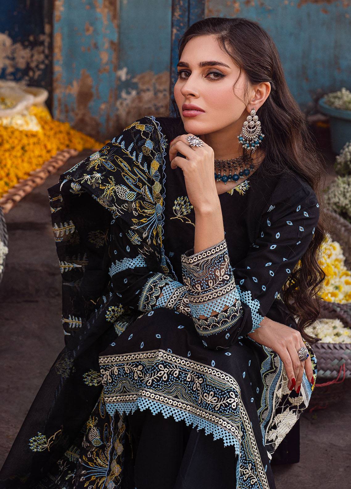 Sahane | Sahakari Chikankari Lawn Edit 24 | Kashish - Pakistani Designer Dress - by Sahane | Type: Luxury - 100% Original at Saira Sultan