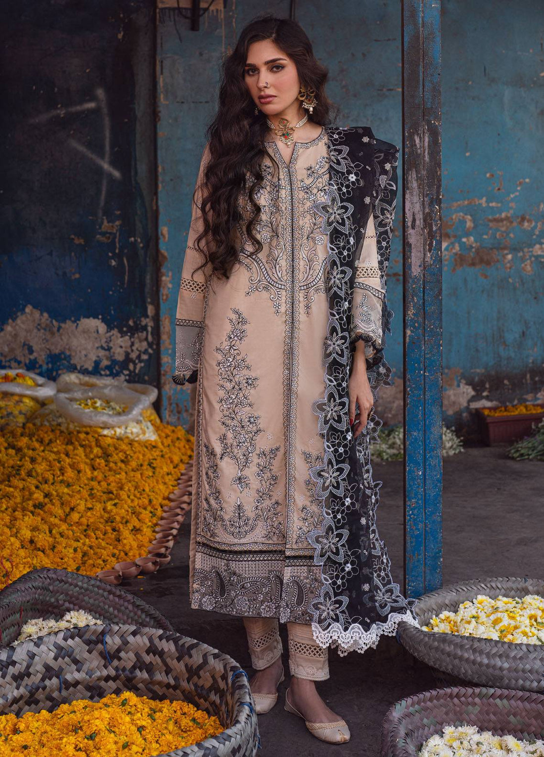 Sahane | Sahakari Chikankari Lawn Edit 24 | Ghazal - Pakistani Designer Dress - by Sahane | Type: Luxury - 100% Original at Saira Sultan