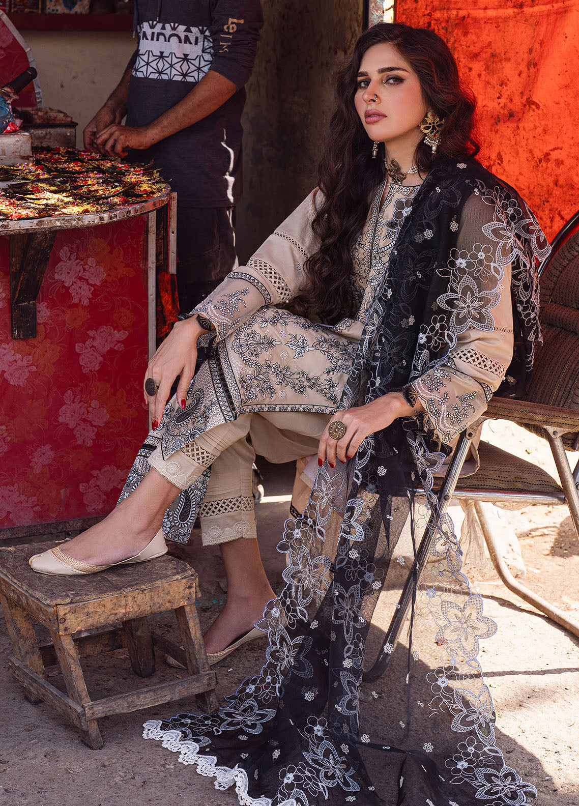 Sahane | Sahakari Chikankari Lawn Edit 24 | Ghazal - Pakistani Designer Dress - by Sahane | Type: Luxury - 100% Original at Saira Sultan