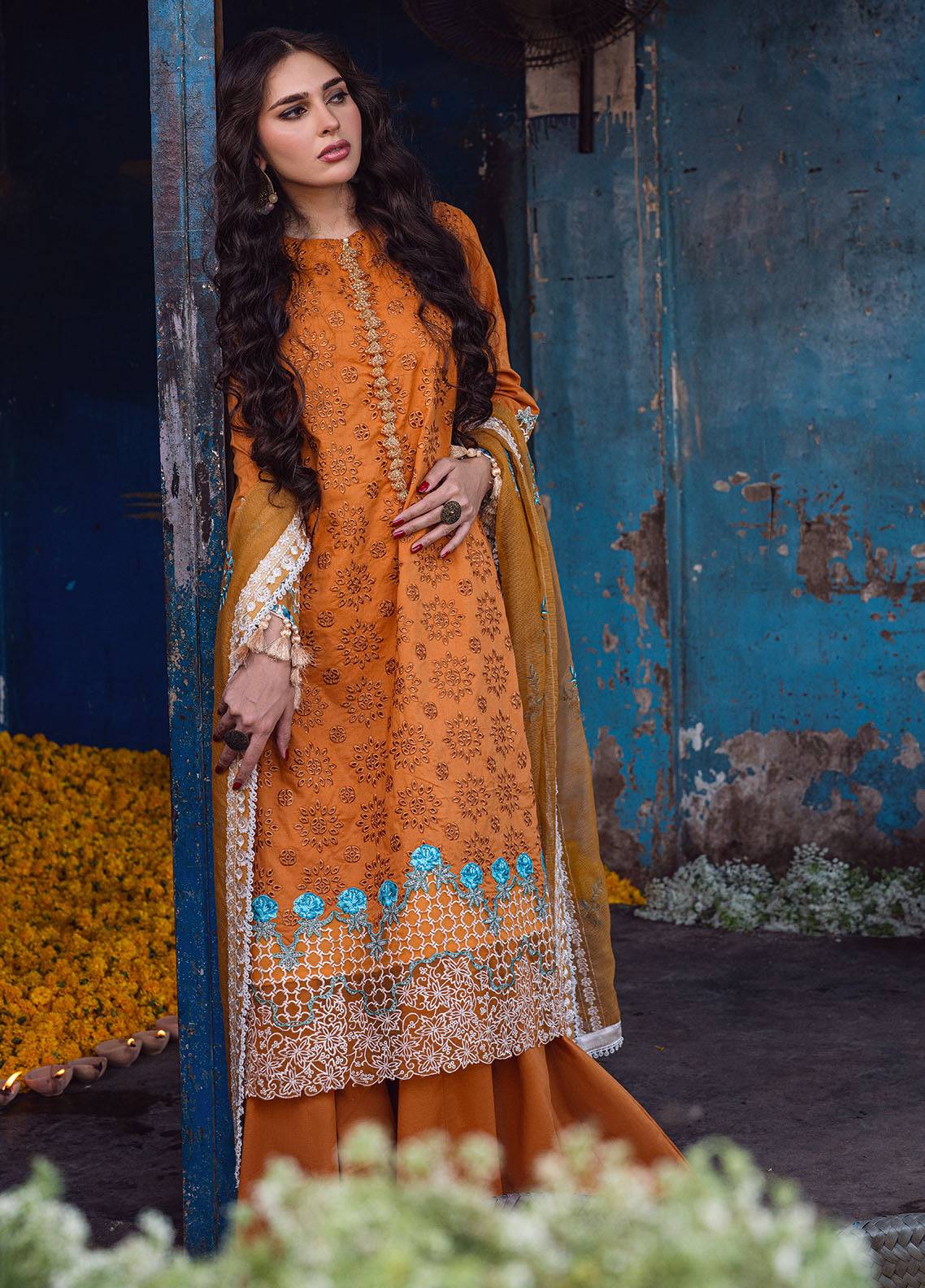 Sahane | Sahakari Chikankari Lawn Edit 24 | Mashal - Pakistani Designer Dress - by Sahane | Type: Luxury - 100% Original at Saira Sultan