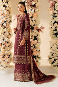 Alizeh | Luxury Raw Silk | AF-RS-01-SALSA Custom Size Maroon Raw Silk