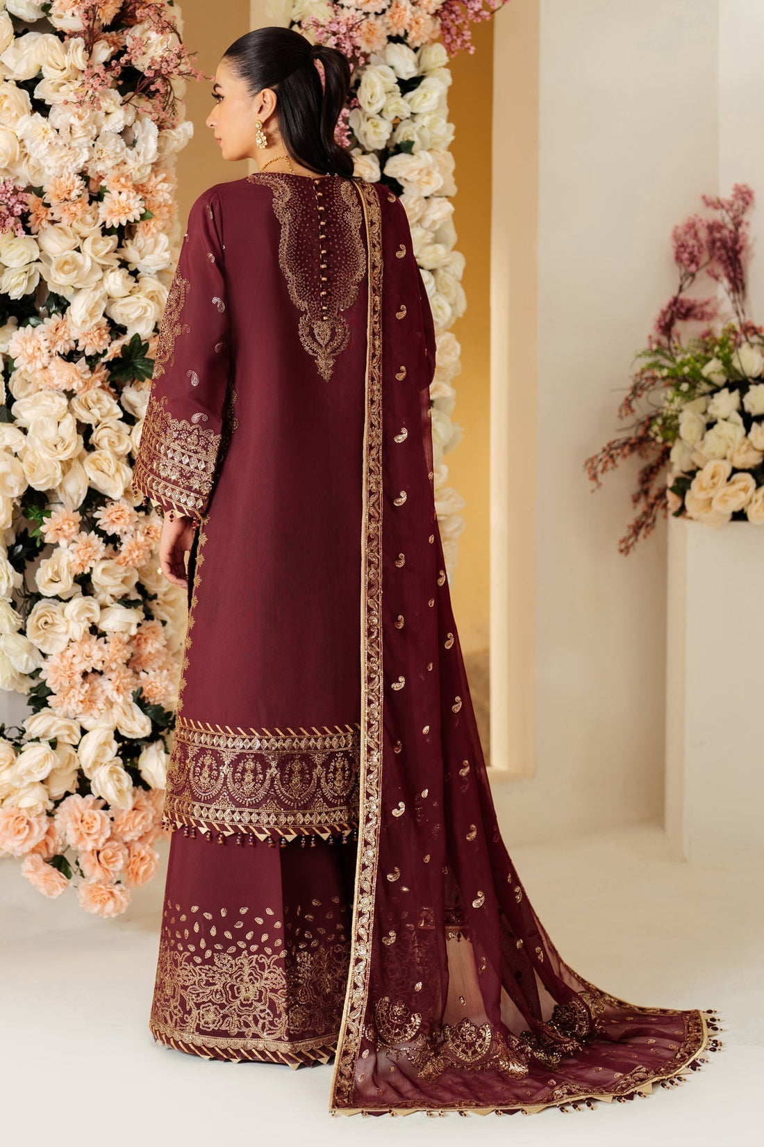 Alizeh | Luxury Raw Silk | AF-RS-01-SALSA XS Maroon Raw Silk