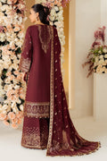 Alizeh | Luxury Raw Silk | AF-RS-01-SALSA S Maroon Raw Silk