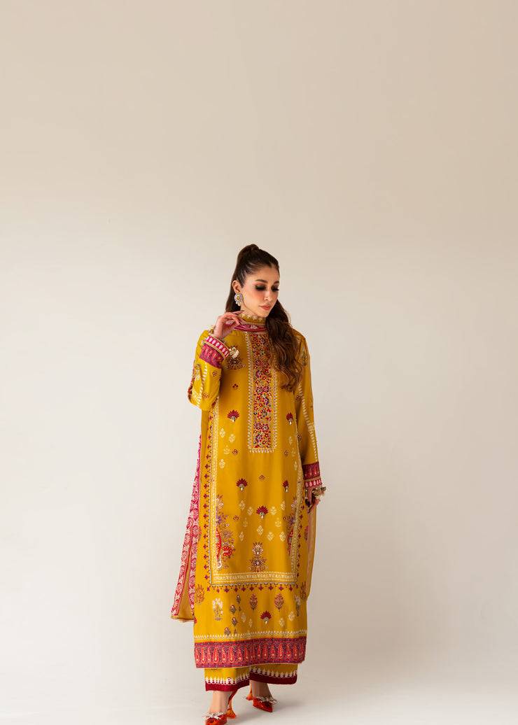 Sammy K | Bahar Formals | Marigold - Pakistani Designer Dress - by Sammy K | Type: Formal - 100% Original at Saira Sultan