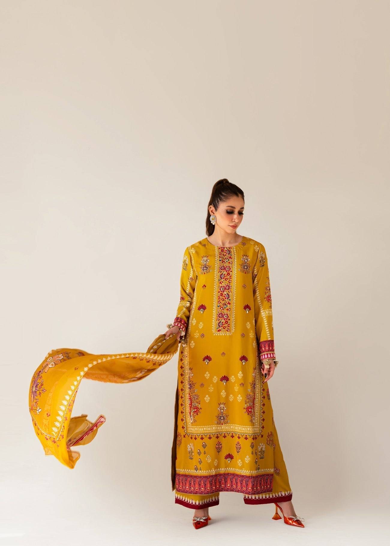 Sammy K | Bahar Formals | Marigold - Pakistani Designer Dress - by Sammy K | Type: Formal - 100% Original at Saira Sultan