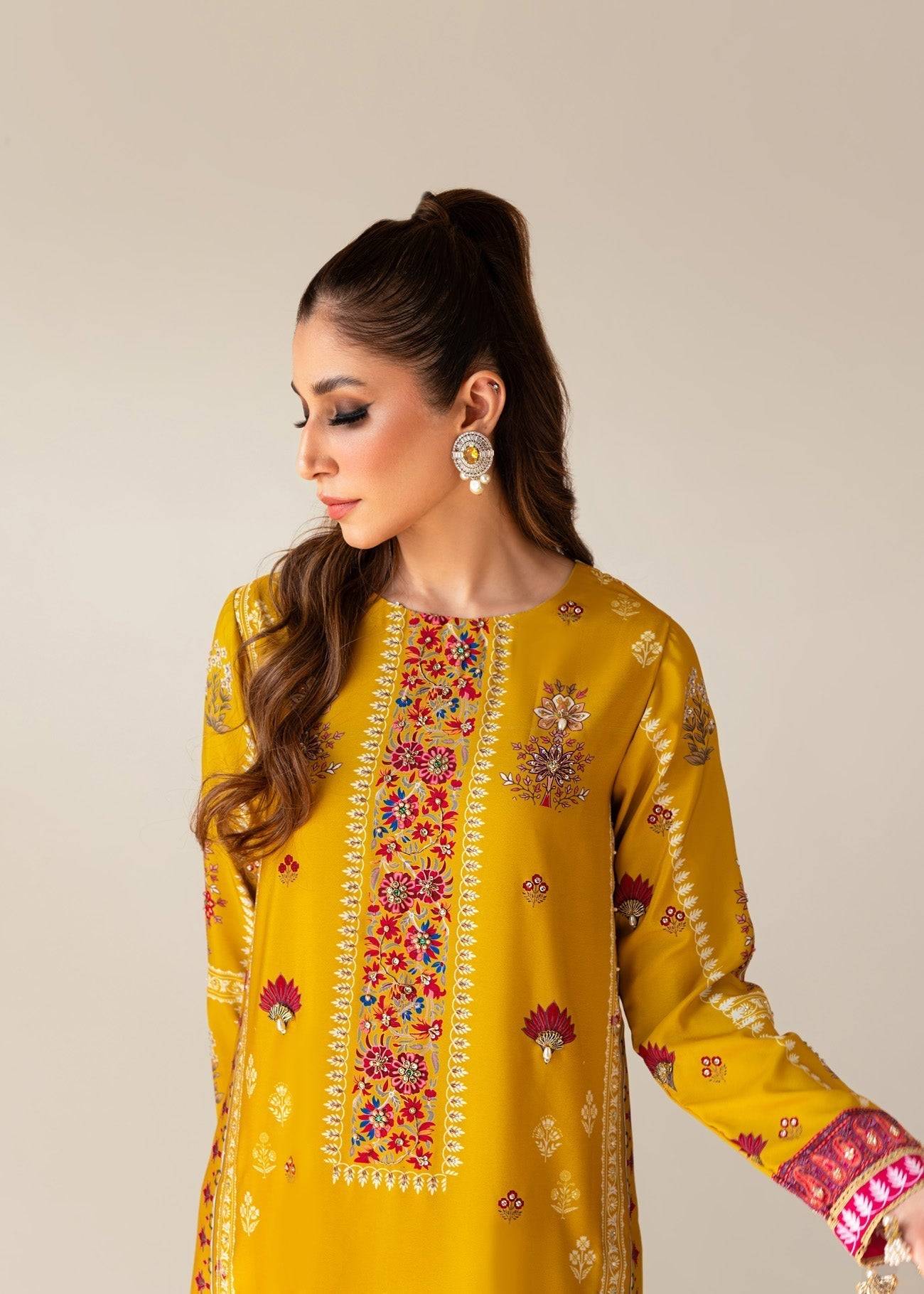 Sammy K | Bahar Formals | Marigold - Pakistani Designer Dress - by Sammy K | Type: Formal - 100% Original at Saira Sultan