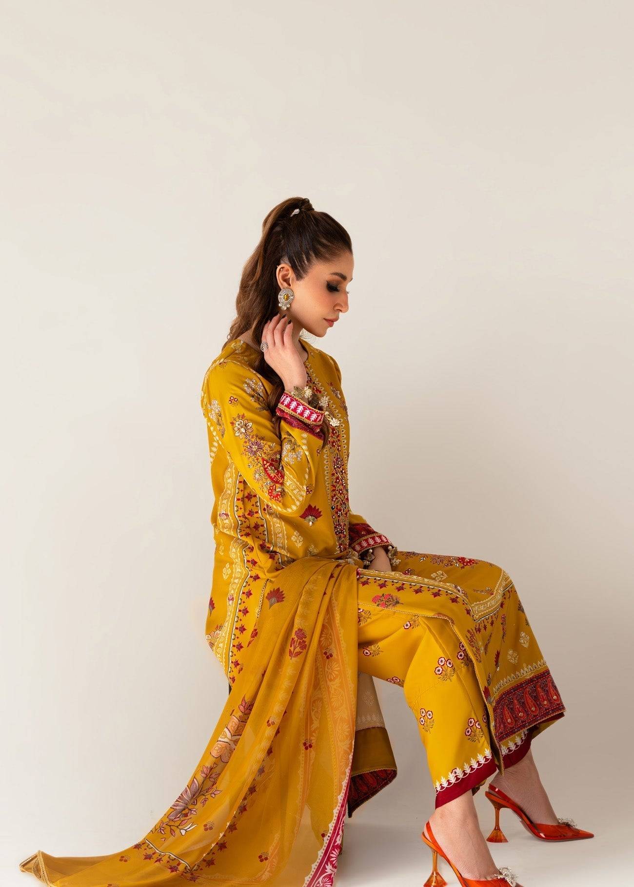 Sammy K | Bahar Formals | Marigold - Pakistani Designer Dress - by Sammy K | Type: Formal - 100% Original at Saira Sultan