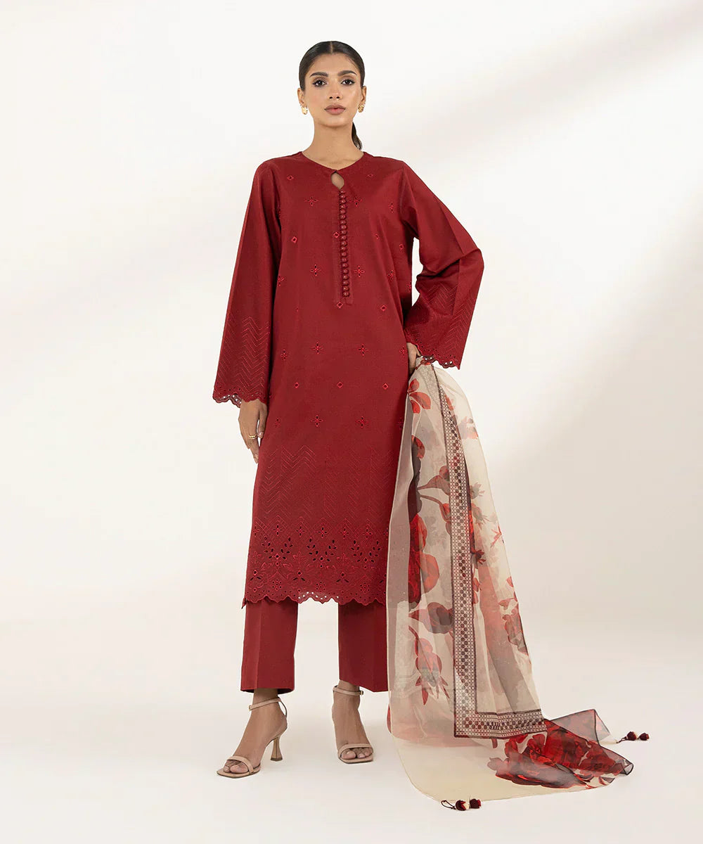 Sapphire | Signature Lawn 24 | 0U2DEST24V11 - Pakistani Designer Dress - by Sapphire | Type: Luxury - 100% Original at Saira Sultan