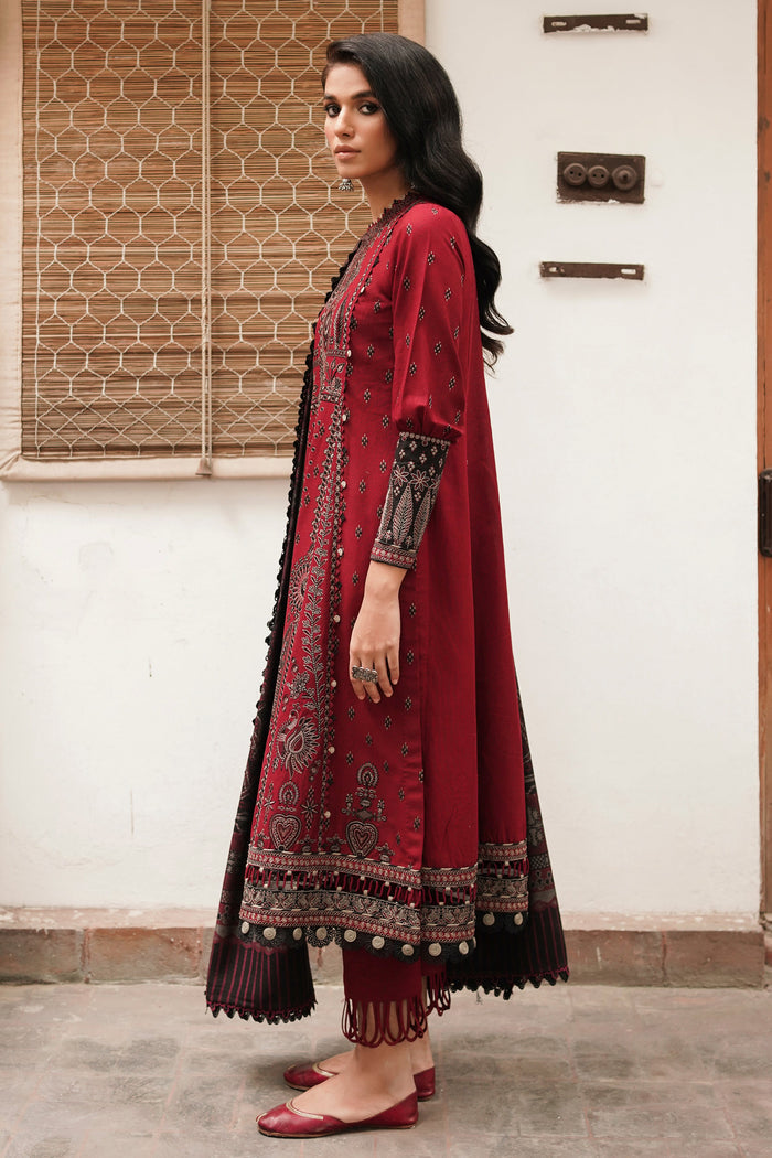 Jazmin | Winter Edition 24 | SLUB KHADDAR UW-0075 - Pakistani Designer Dress - by Jazmin | Type: Luxury - 100% Original at Saira Sultan