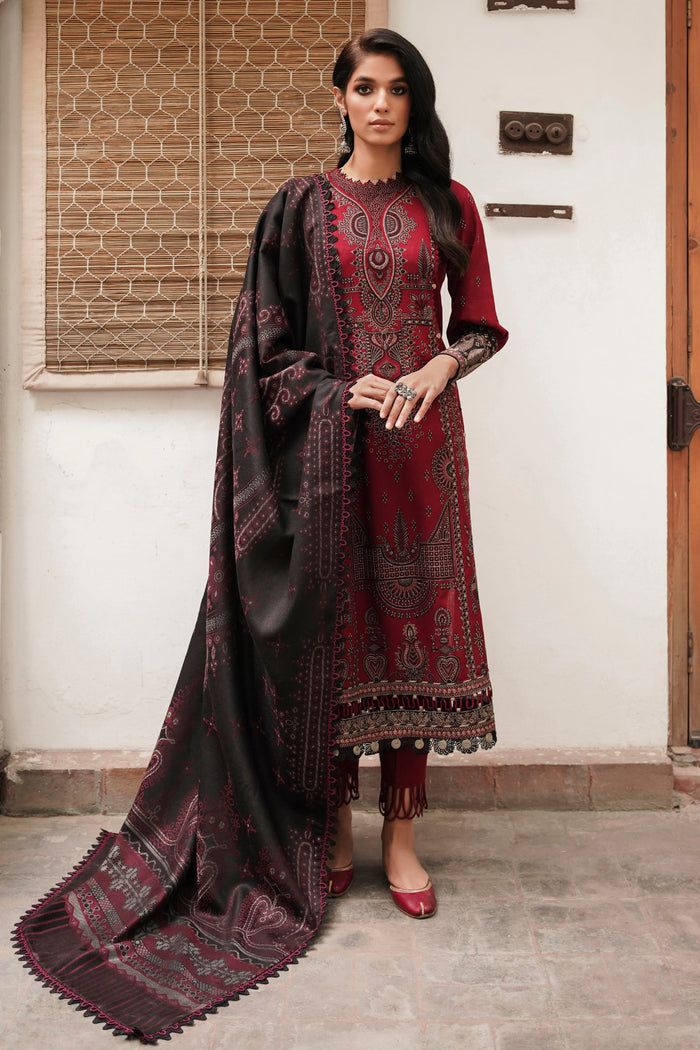 Jazmin | Winter Edition 24 | SLUB KHADDAR UW-0075 - Pakistani Designer Dress - by Jazmin | Type: Luxury - 100% Original at Saira Sultan