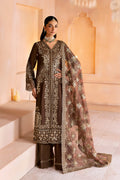 Ramsha | Shehnai Collection | SS-108 XS Chocolate Brown Raw Silk
