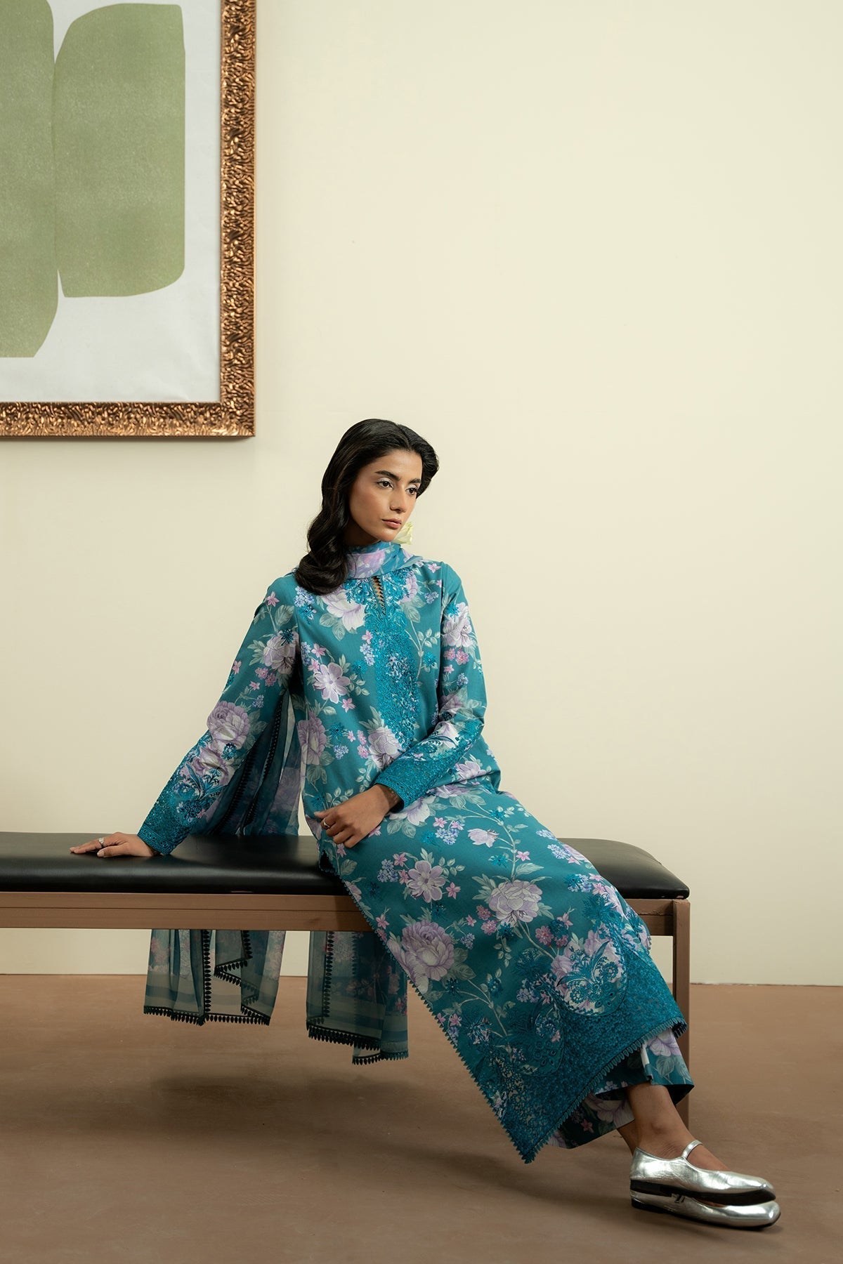 Ayzel | The Bare Minimum | ROSELLA L Teal Lawn