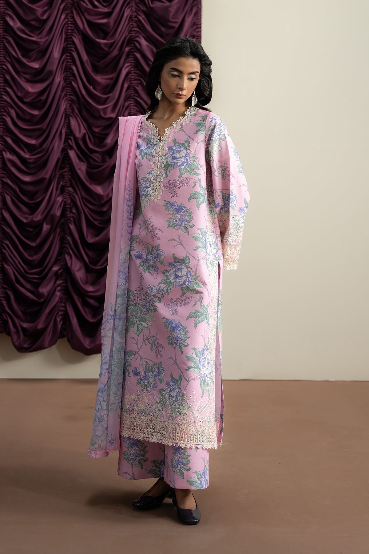 Ayzel | The Bare Minimum | SKYFLORA L Rose Pink Lawn