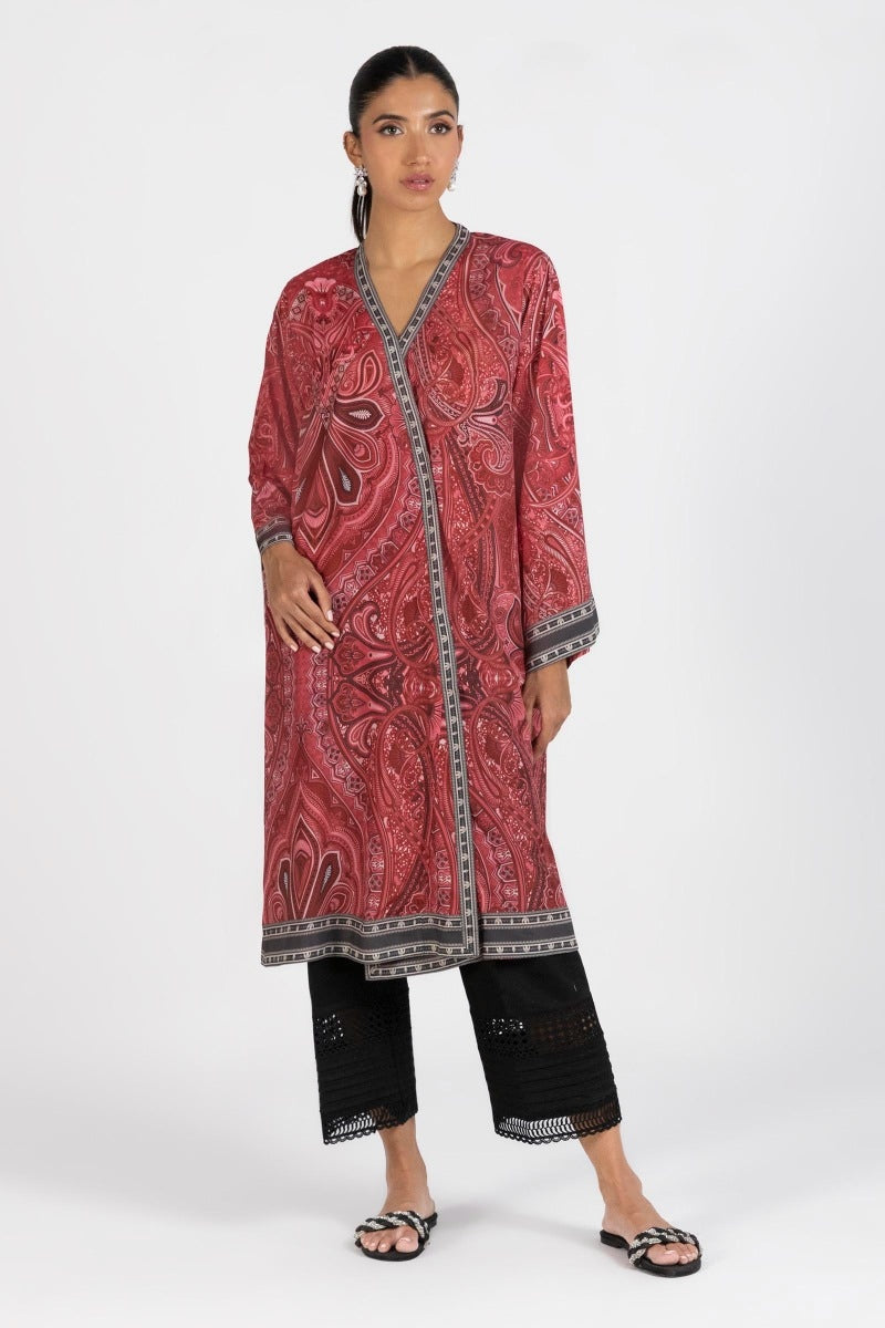 Sana Safinaz | Silk Tunics | SS23STP553 S Multicolor Poly Crepe