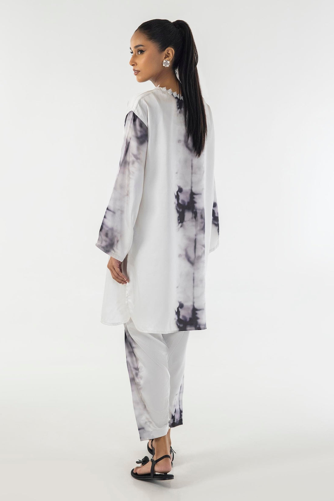Sana Safinaz | Silk Tunics | SS24STP121P2T S Multicolor Poly Satin