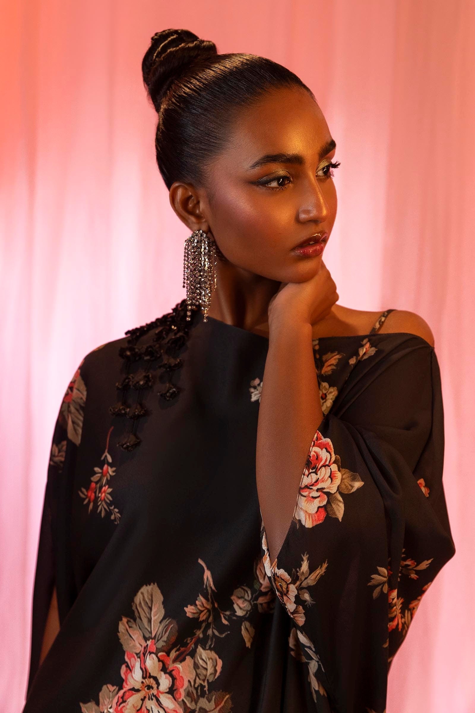 Sana Safinaz | Silk Tunics | SS24STP125 M Multicolor Poly Satin