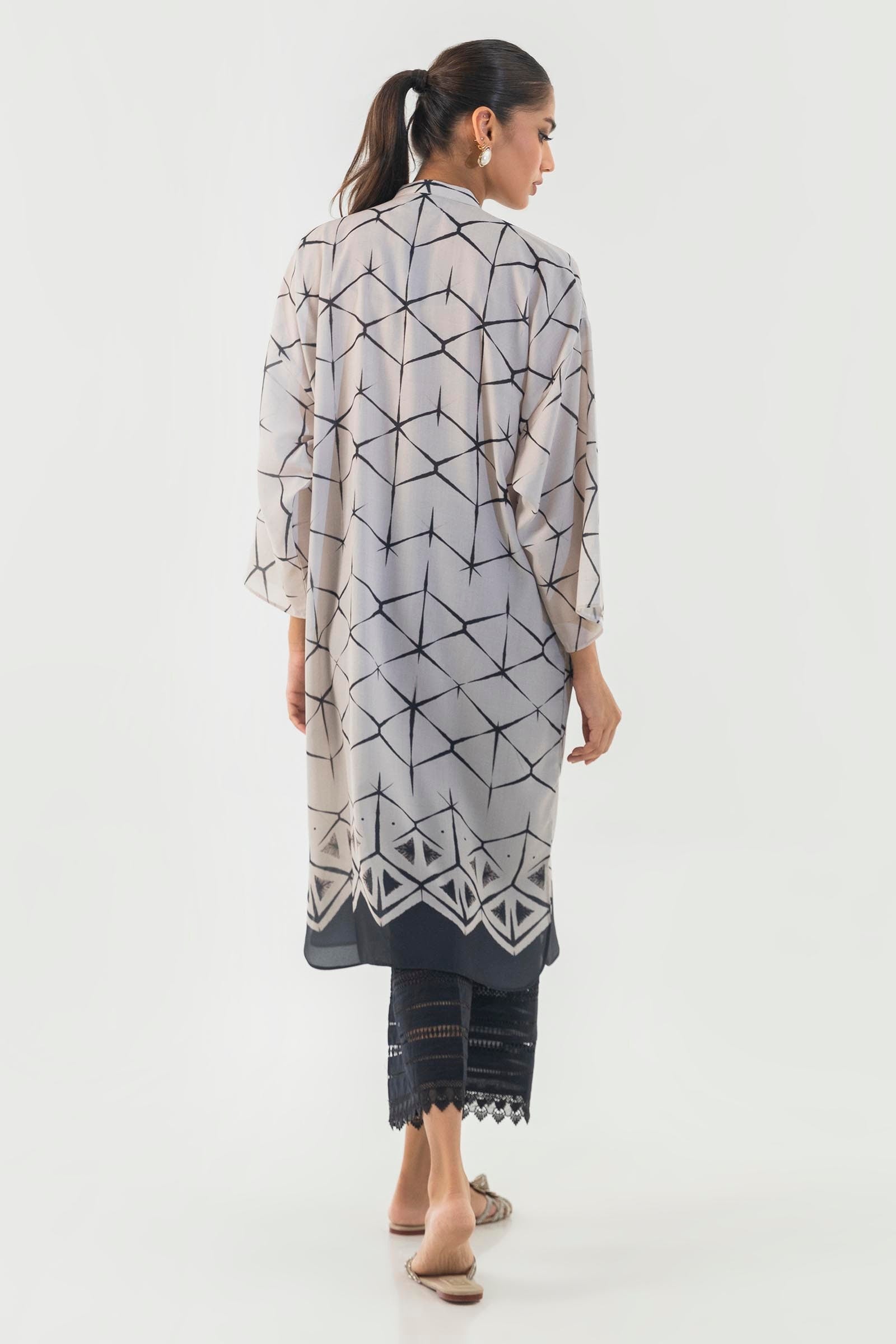 Sana Safinaz | Silk Tunics | SS24STP145 M Multicolor Crepe