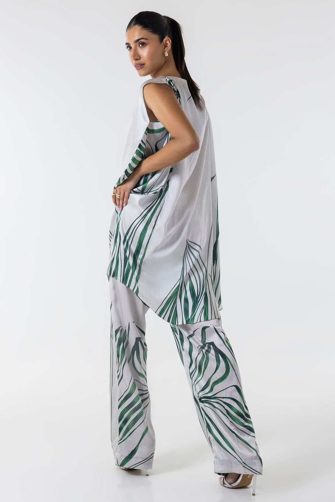 Sana Safinaz | Silk Tunics | SS24STP148P2T S Multicolor Poly Satin