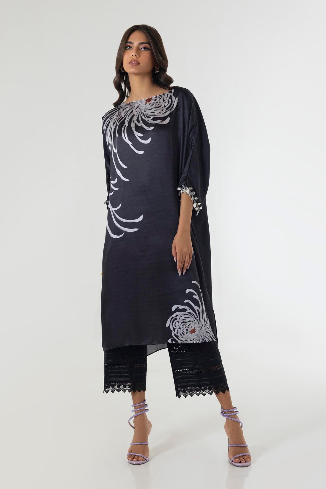 Sana Safinaz | Silk Tunics | SS24STP159 XS Multicolor Poly Satin
