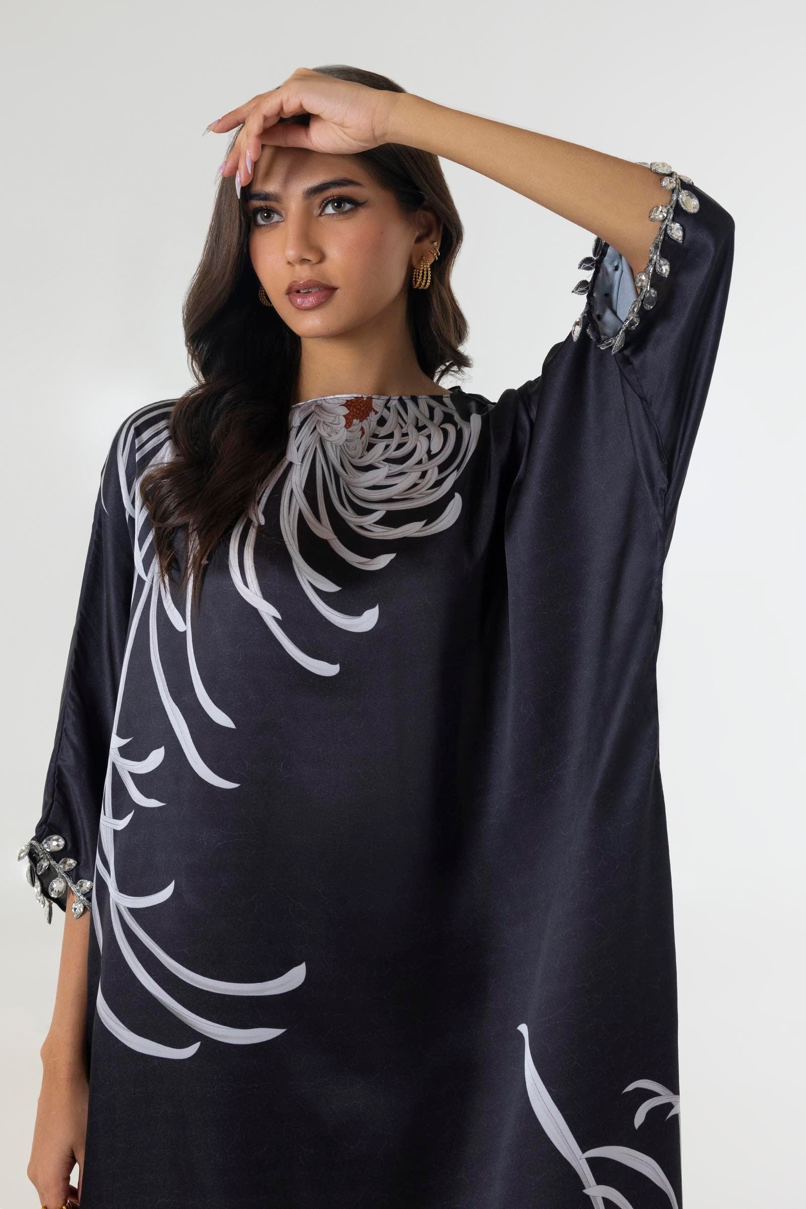 Sana Safinaz | Silk Tunics | SS24STP159 M Multicolor Poly Satin