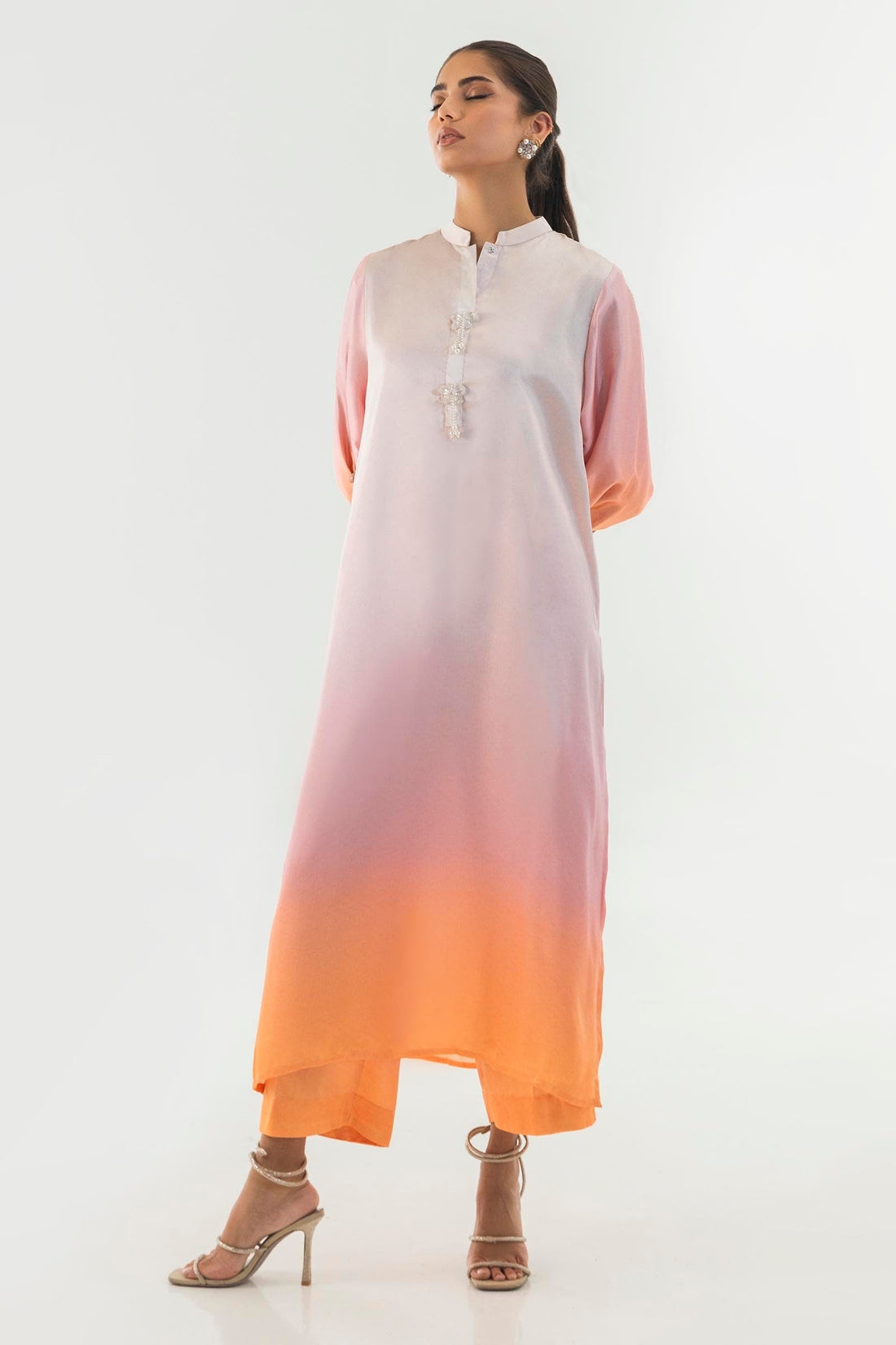Sana Safinaz | Silk Tunics | SS24STP164P2T S Multicolor Poly Satin