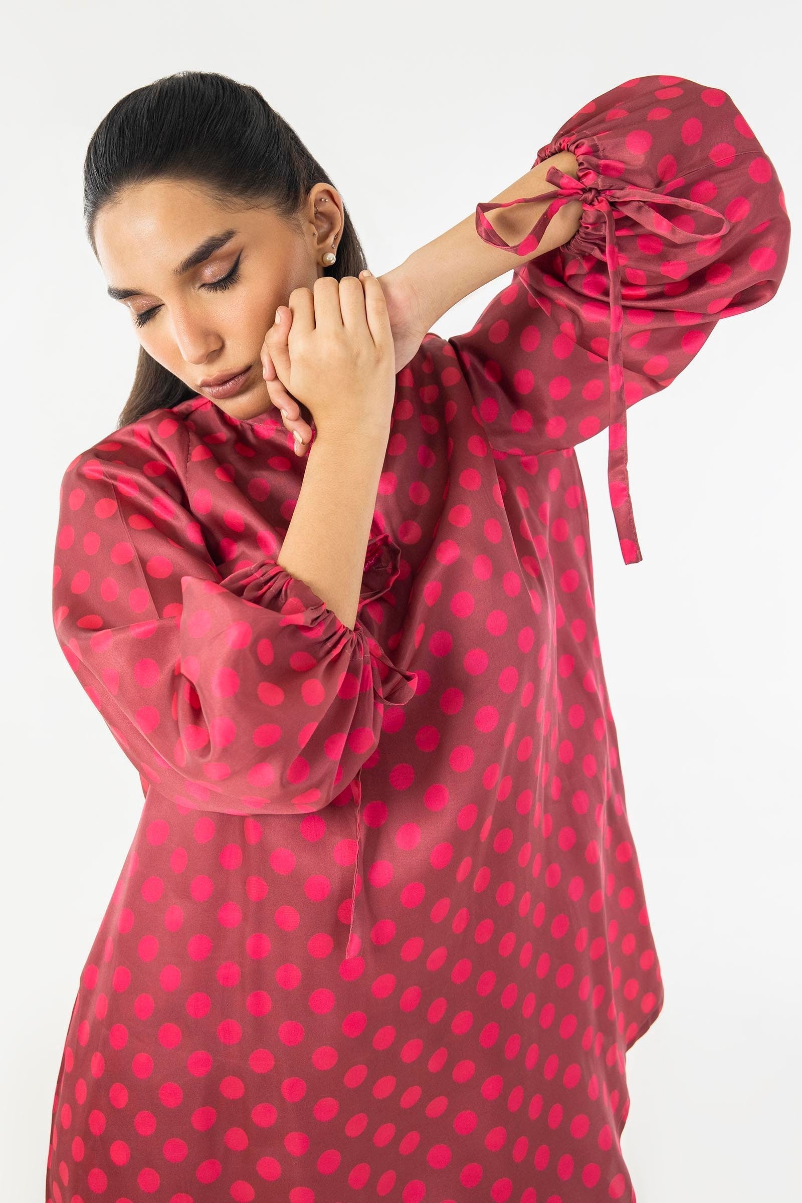 Sana Safinaz | Silk Tunics | SS24STP174P2T L Multicolor Poly Satin