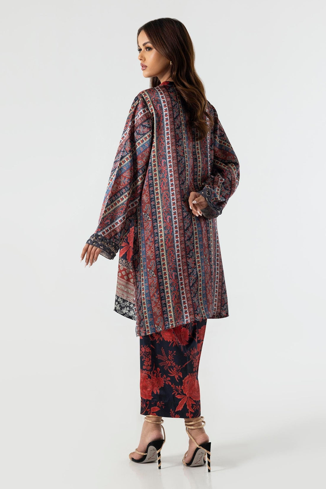 Sana Safinaz | Silk Tunics | SS24STP177P2T XS Multicolor Poly Satin