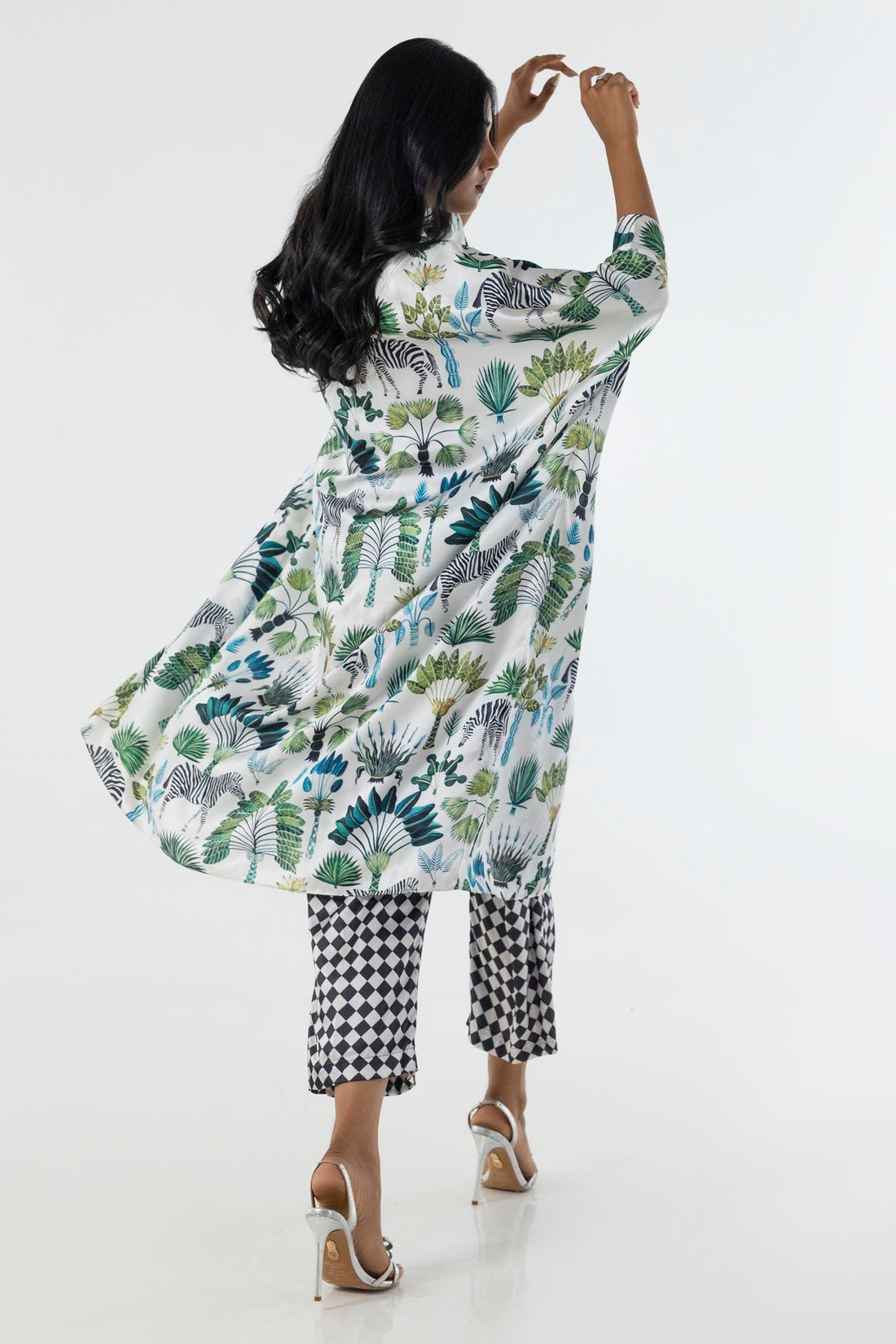 Sana Safinaz | Silk Tunics | SX24STP190P2T S Multicolor Poly Satin