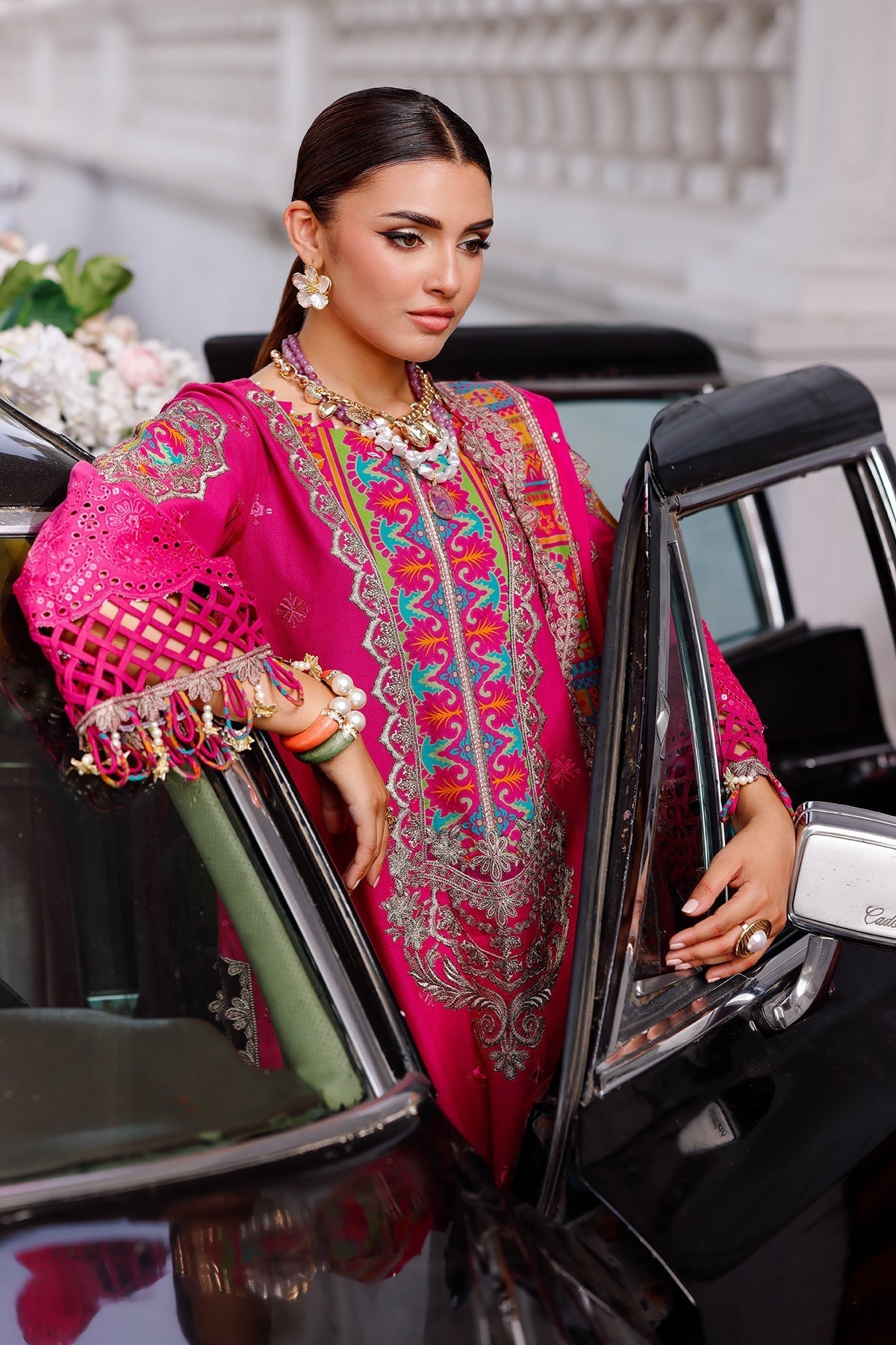 Charizma | Naranji Lawn 25 | CT5-14 Custom Size Candy Pink Lawn