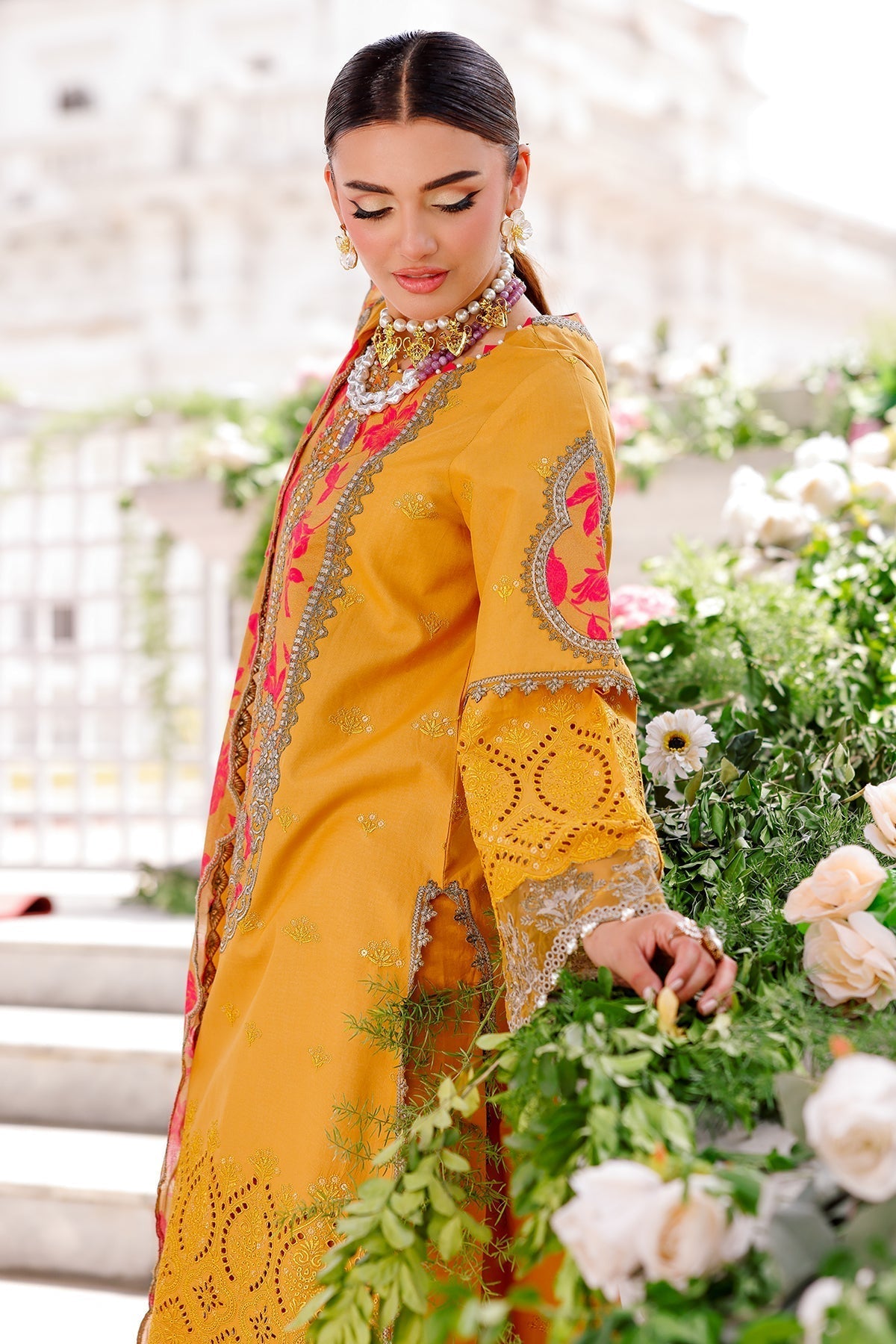 Charizma | Naranji Lawn 25 | CT5-13 Custom Size Mustard Yellow Lawn
