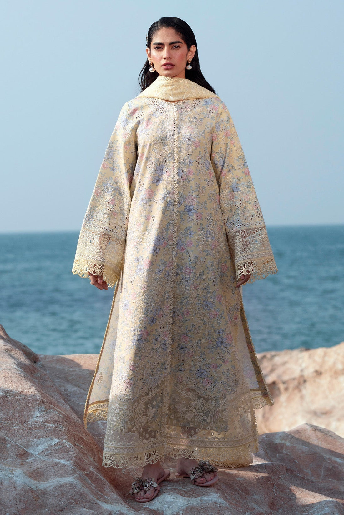 Afrozeh | Summer Together 25 | Baroque XS Beige Lawn