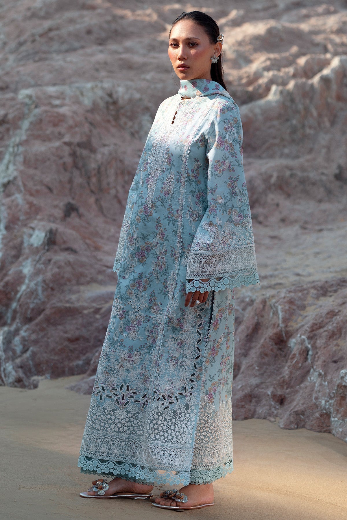 Afrozeh | Summer Together 25 | Aquamarine L Aqua Lawn