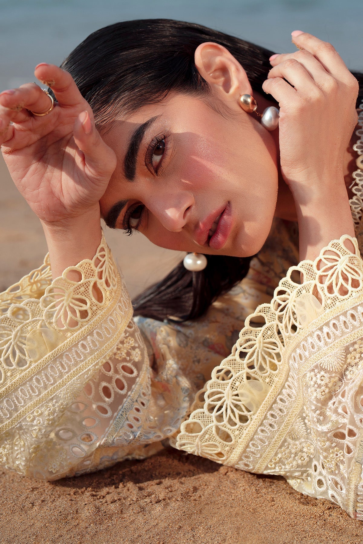 Afrozeh | Summer Together 25 | Baroque M Beige Lawn