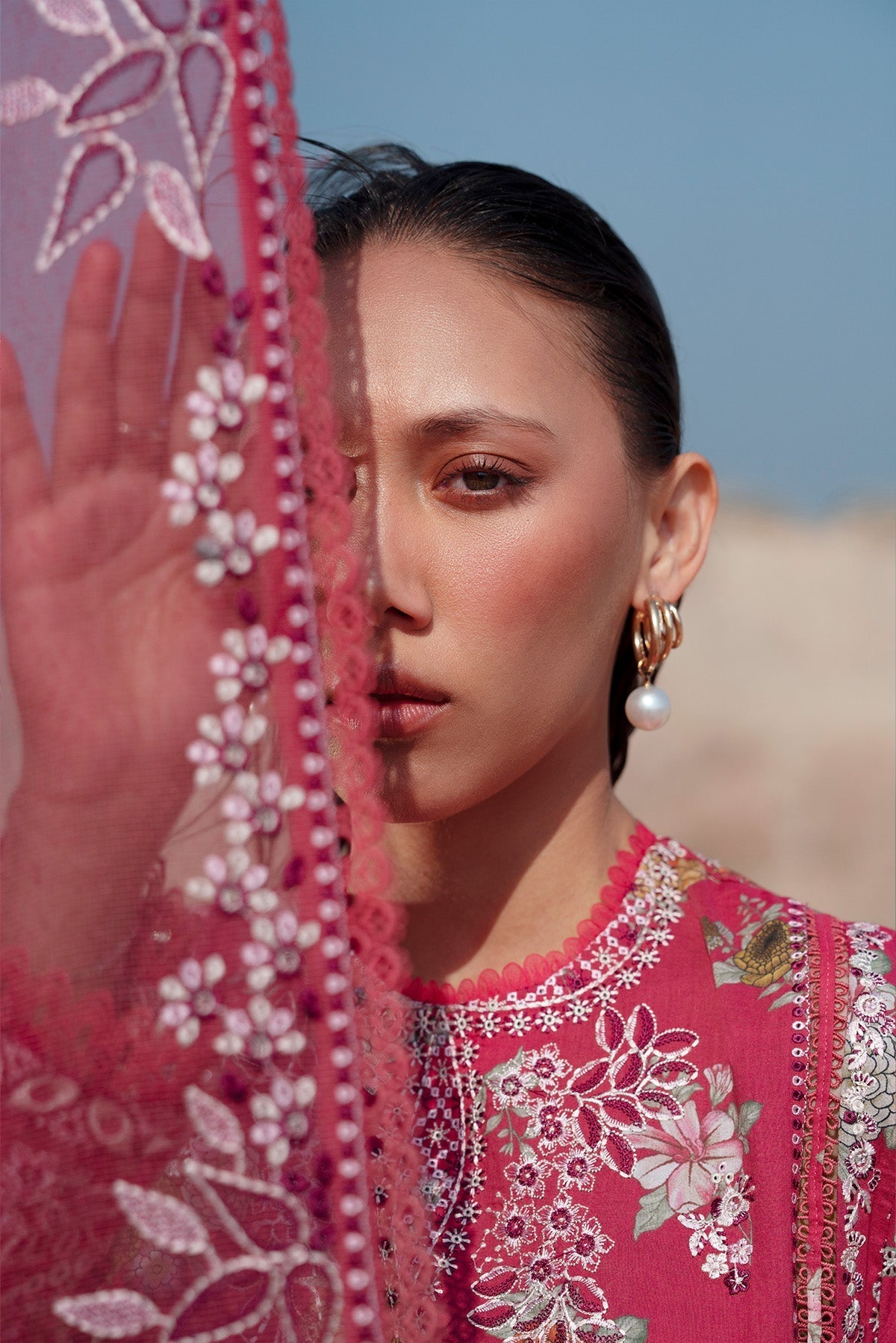 Afrozeh | Summer Together 25 | Pink Ruby M Red Lawn