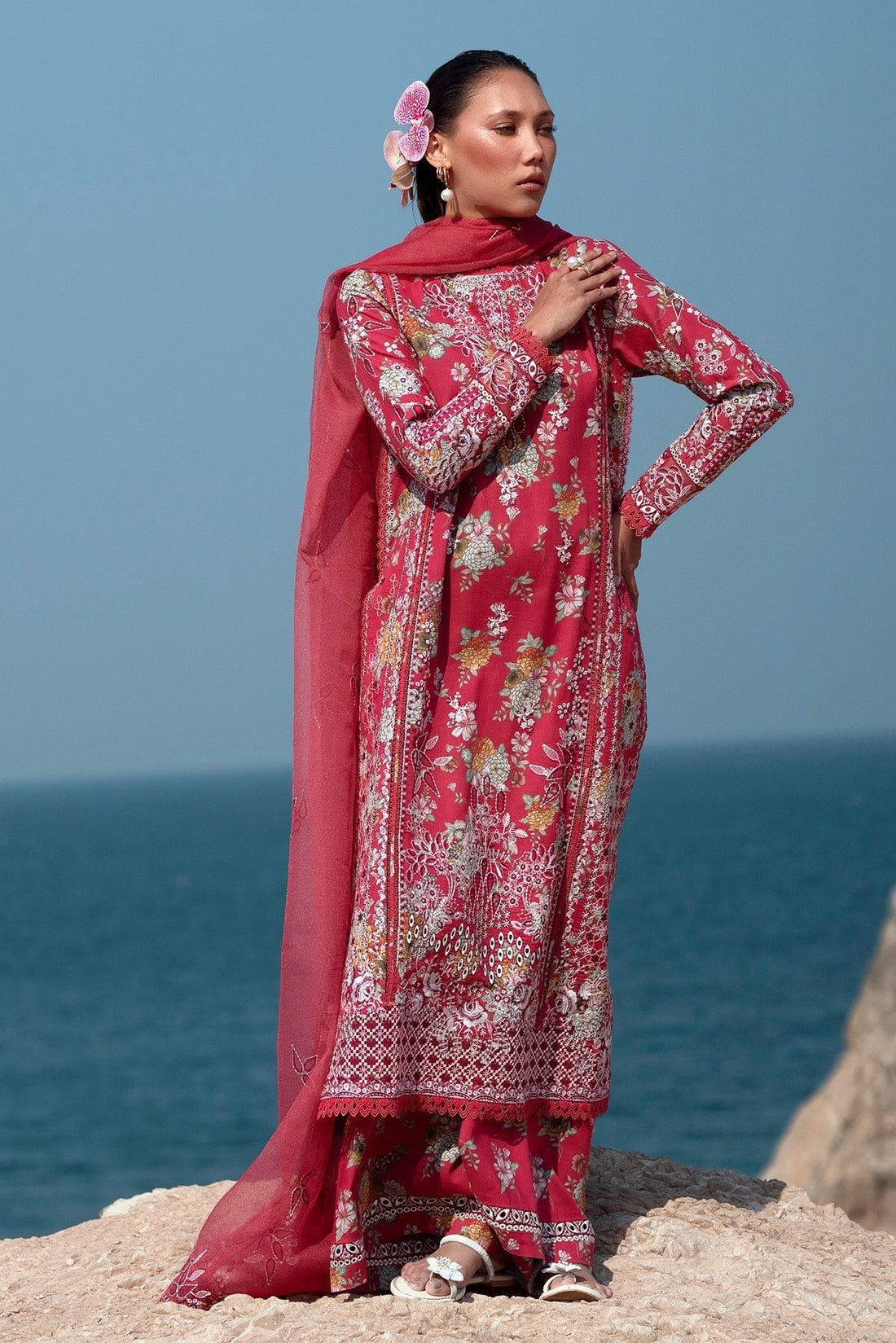 Afrozeh | Summer Together 25 | Pink Ruby XS Red Lawn