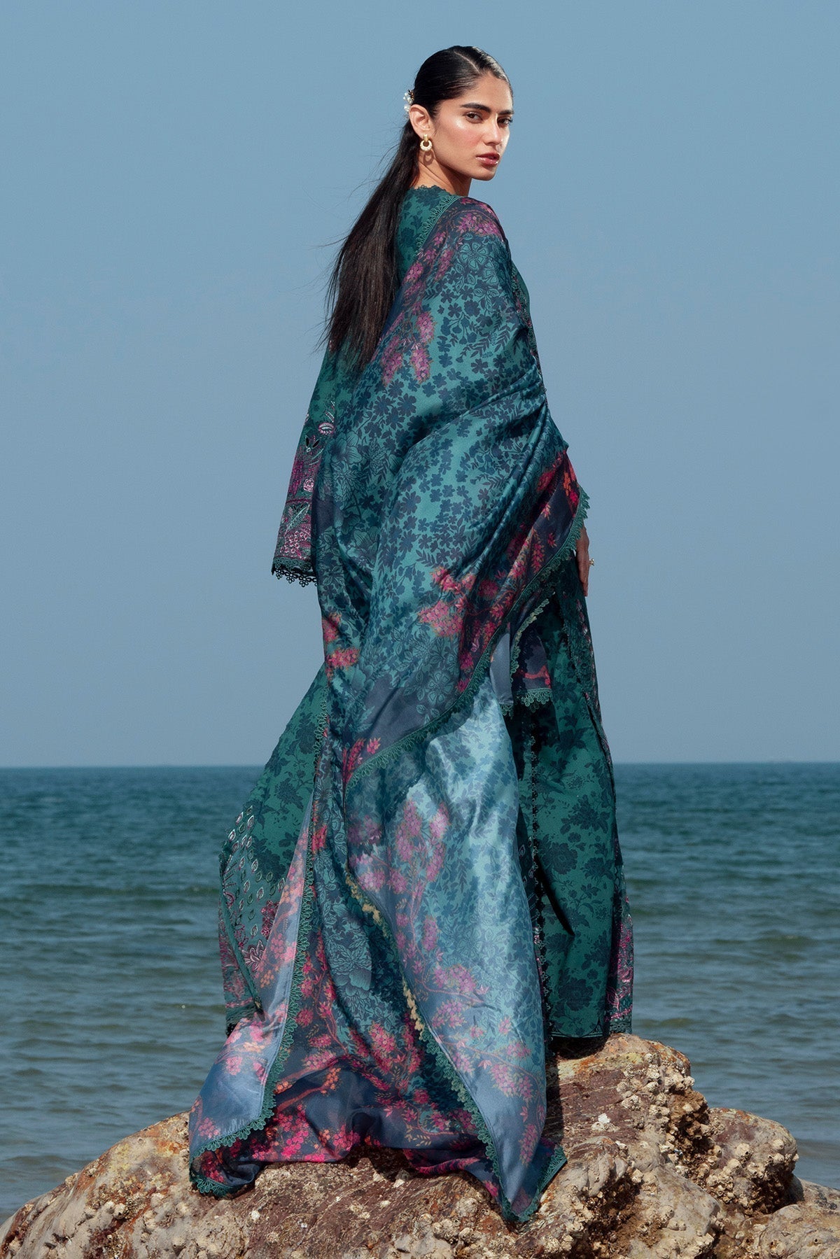 Afrozeh | Summer Together 25 | Emerald L Teal Green Lawn