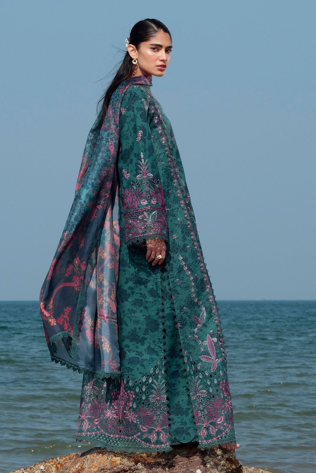Afrozeh | Summer Together 25 | Emerald XS Teal Green Lawn