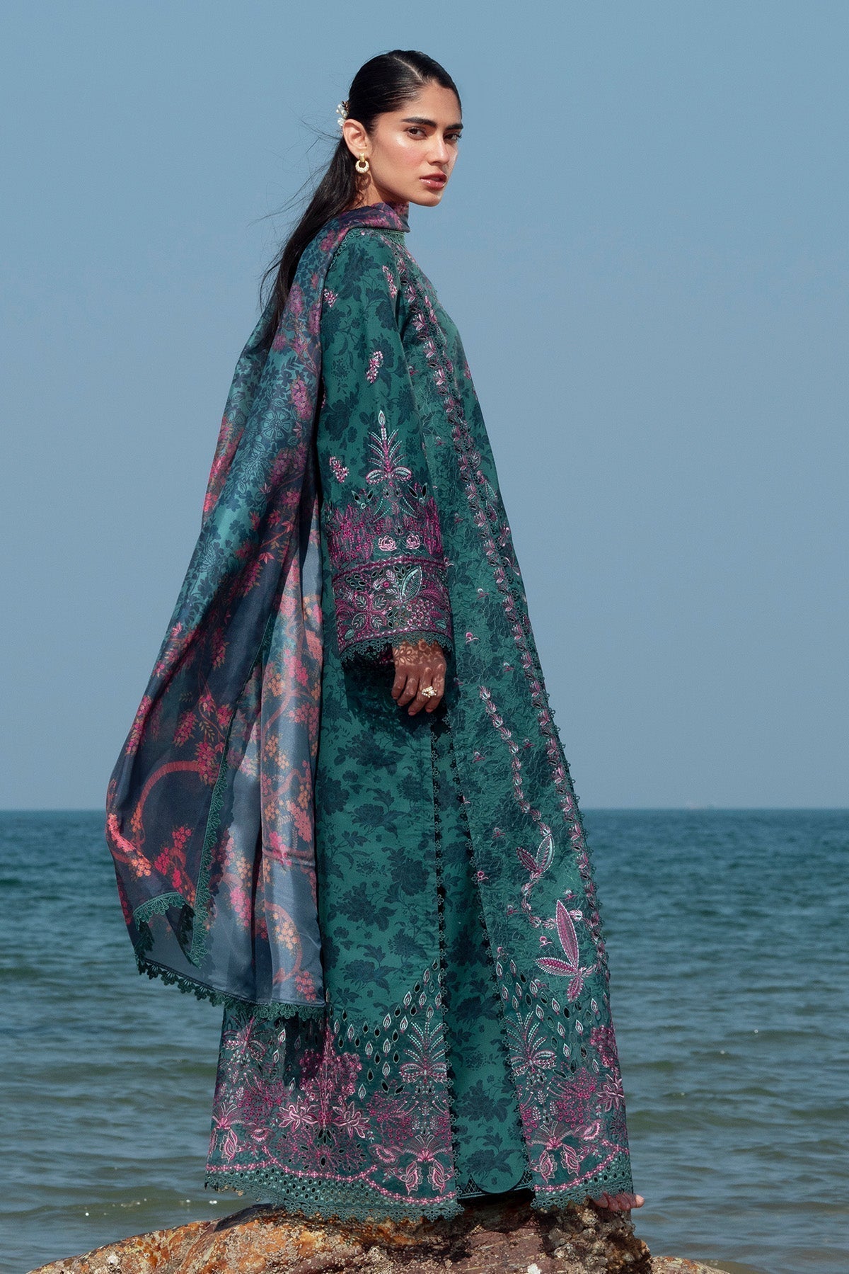 Afrozeh | Summer Together 25 | Emerald S Teal Green Lawn