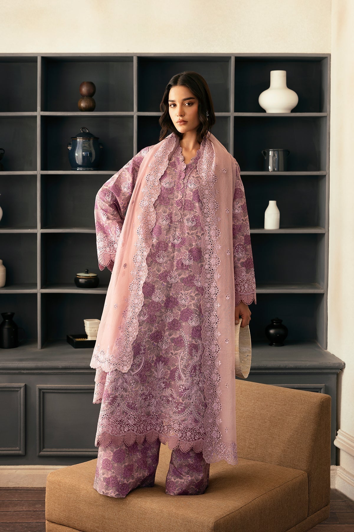 Afrozeh | Day Break | Rain Warmed XS Lilac Gray Lawn