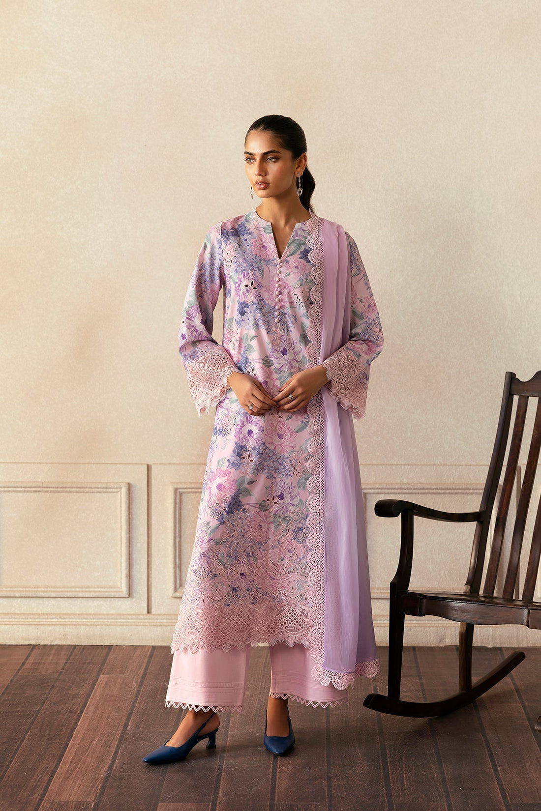 Afrozeh | Day Break | Cloud Kissed XS Lilac Lawn